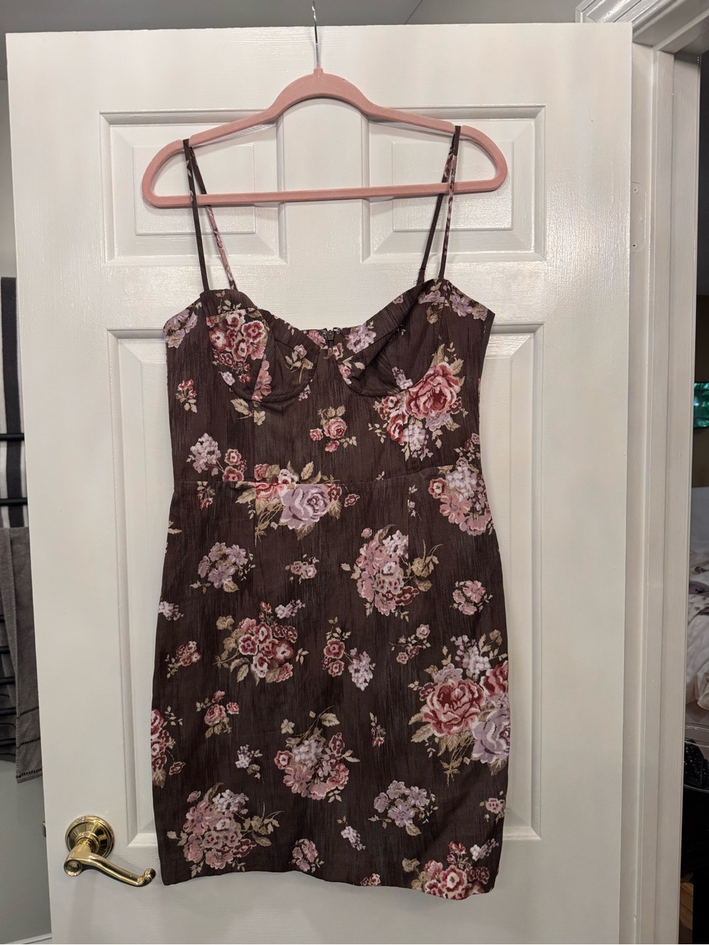 Brock Collection x H&M Brown Floral Mini Dress